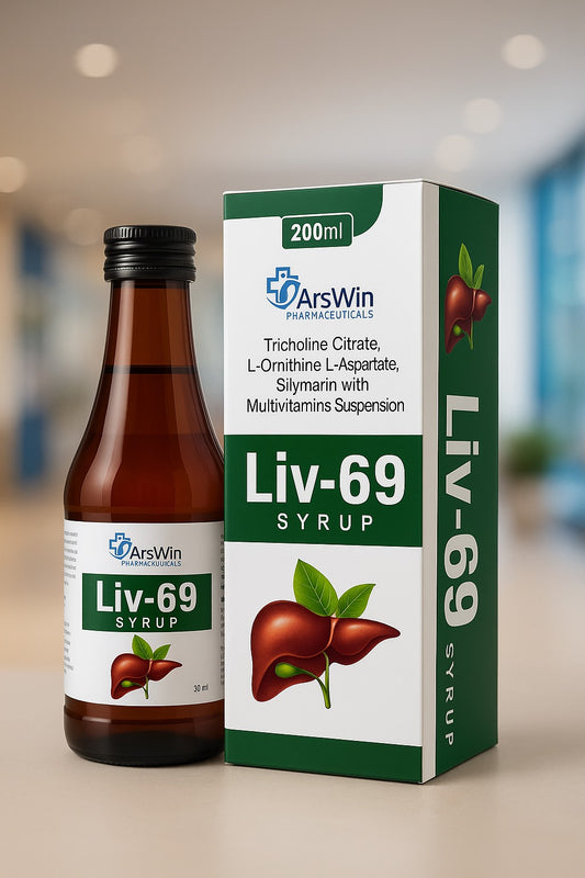 LIV-69  L-Ornithine L-Aspartate Tricholine Citrate Multivitamin Syrup